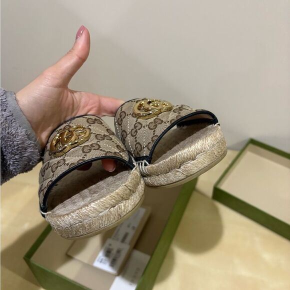 Gucci GG Marmont Espadrilles Slides - Picture 8 of 10